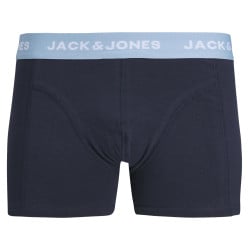 Lot de 3 Boxers classiques en coton multicolore uni avec imprimé rayures