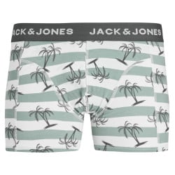 Lot de 3 Boxers classiques en coton multicolore uni avec imprimé rayures