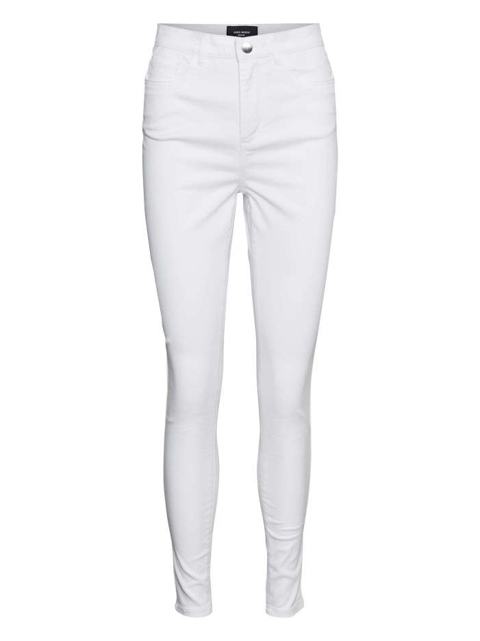 Pantalon blanc uni avec une...