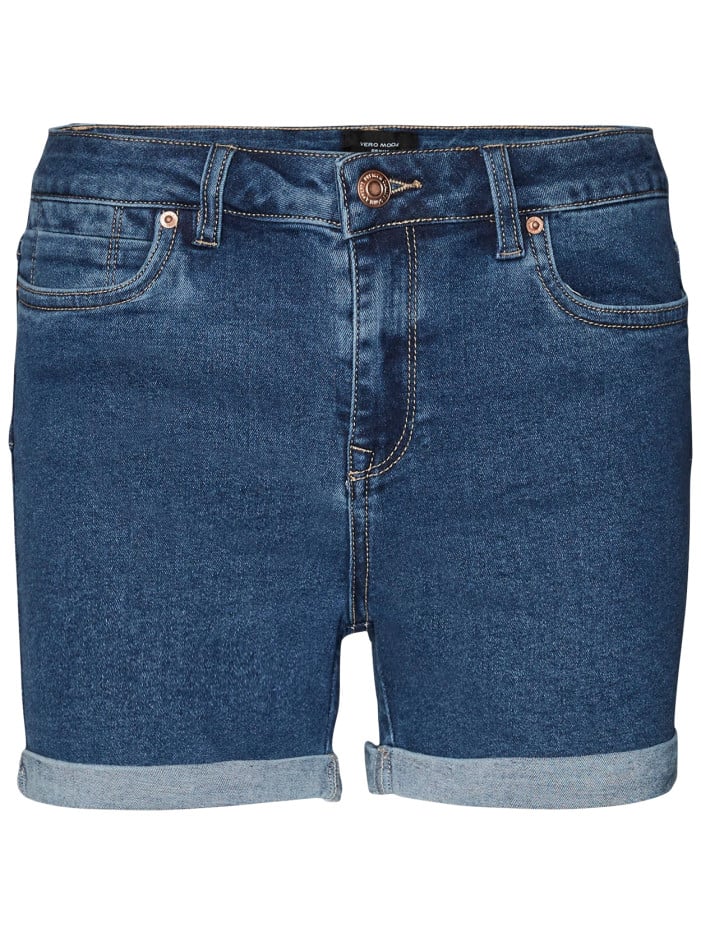 Short indigo en jean avec...