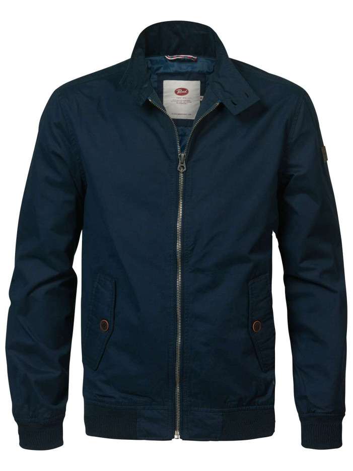 Blouson zippé bleu marine...