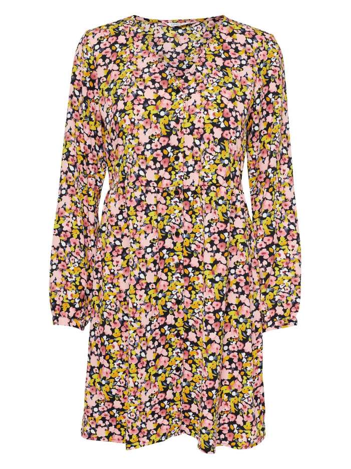 Robe courte multicolore...