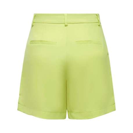 Short chino vert avec une coupe longue et des pinces sur l'avant - Image 2