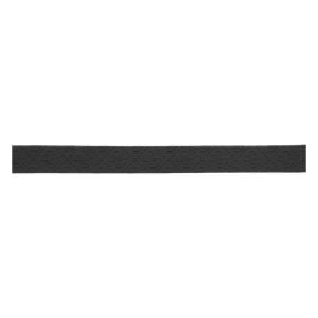 Ceinture noire unie à l'extérieur et intérieur beige avec fermoir argenté - Image 2