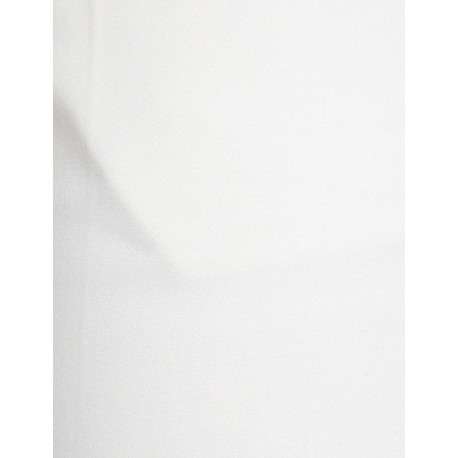 Pantalon 7/8éme blanc uni avec une coupe slim et une taille intermédiaire - Image 6