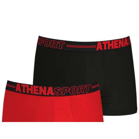 Lot de 3 boxers multicolores unis avec une coupe fermée et taille élastiquée - Image 2