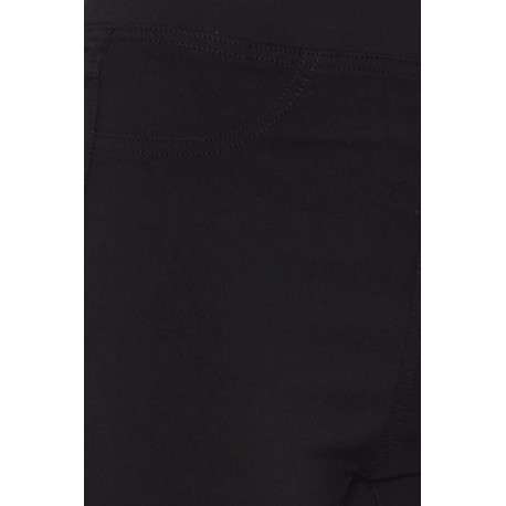 Pantalon Legging noir uni avec une coupe skinny et 2 poches arrières - Image 6