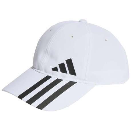 Casquette à boucle en matériaux recyclé blancs unis à logo contrastant latéral