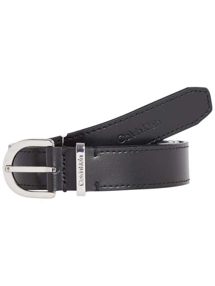 Ceinture en cuir noire avec...