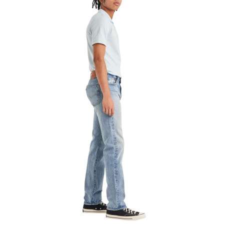 Jean 5 Poches 501® en coton indigo délavé à coupe regular fit ajustée - Image 4