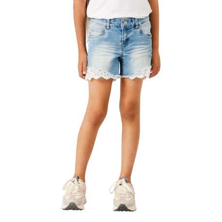 Short en coton mélangé stone uni avec 5 poches et une coupe slim - Image 4