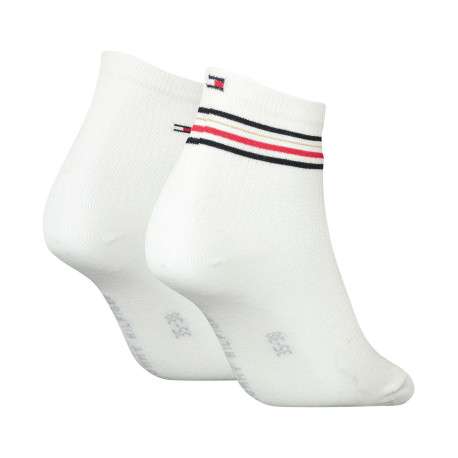 Lot de 2 paires de chaussettes en coton mélangé écrues coupe mi-hautes - Image 2