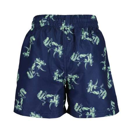 Short de bain marine imprimé avec une coupe évasée et des liens verts - Image 2