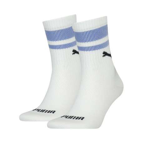 Lot de 2 paires de chaussettes blanches unies avec une coupe mi-haute