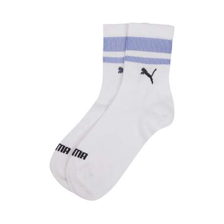 Lot de 2 paires de chaussettes blanches unies avec une coupe mi-haute - Image 3