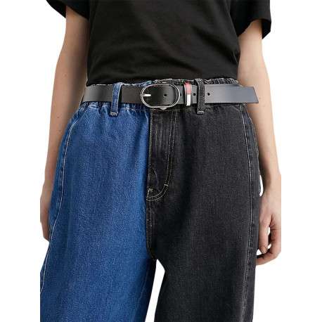 Ceinture ajustable en cuir à tannage végétal à boucle à ardillon ovale - Image 2