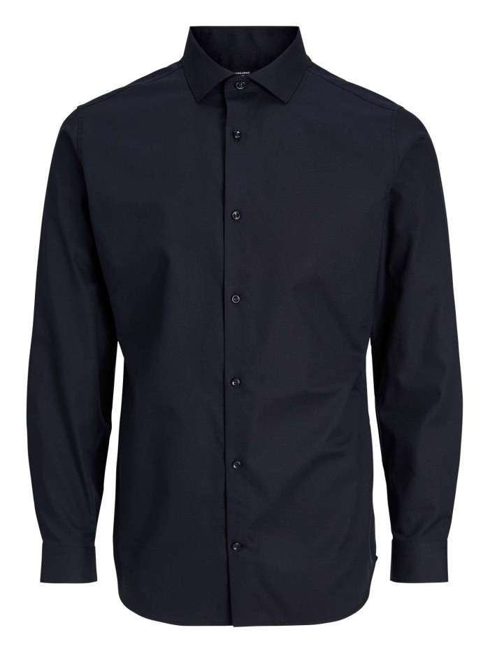 Chemise en coton noire unie...