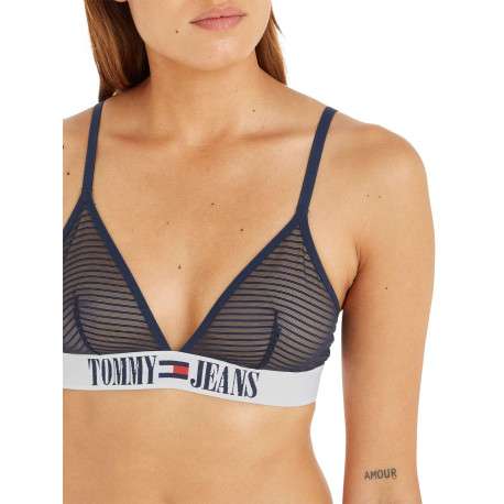 Soutien-Gorge marine rayé sans armatures et sans rembourrage - Image 3