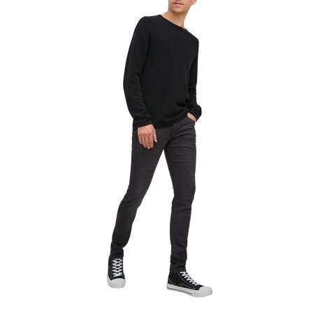Jean Liam noir avec une coupe skinny et 2 poches plaquées à l'arrière - Image 14