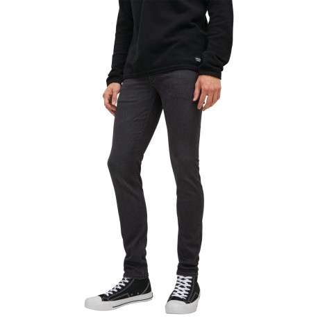 Jean Liam noir avec une coupe skinny et 2 poches plaquées à l'arrière - Image 15