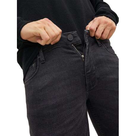 Jean Liam noir avec une coupe skinny et 2 poches plaquées à l'arrière - Image 17