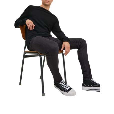 Jean Liam noir avec une coupe skinny et 2 poches plaquées à l'arrière - Image 18