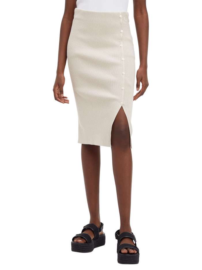 Jupe crayon en coton...