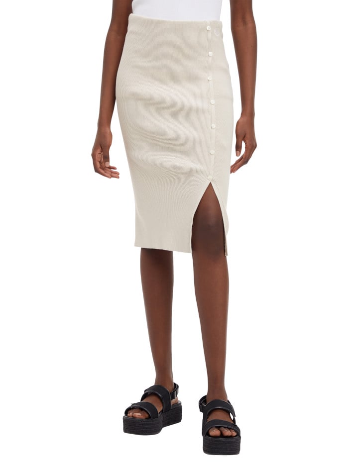 Jupe crayon en coton...