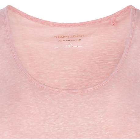 Débardeur rose chiné avec une coupe droite et un décolleté rond - Image 3