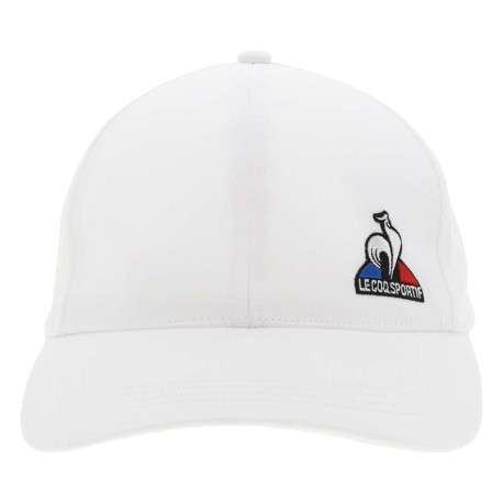 Casquette en coton blanche unie avec logo de la marque brodé