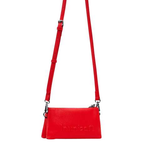 Mini sac rouge effet sablé avec le dessin de ""Bugs Bunny"" imprimé - Image 2