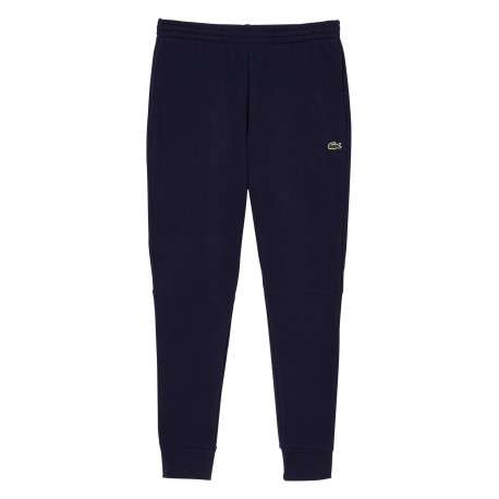 Pantalon de jogging marine en coton coupe slim avec logo brodé et liens de serrage à la taille - Image 10