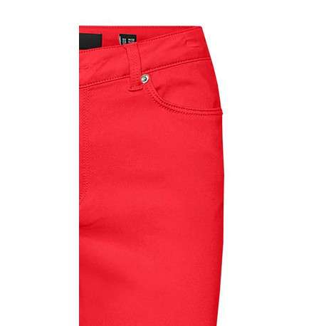 Pantalon 5 Poche framboise taille intermédiaire uni coupe slim - Image 3