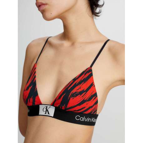 Soutien-Gorge rouge effet camouflage - Image 3
