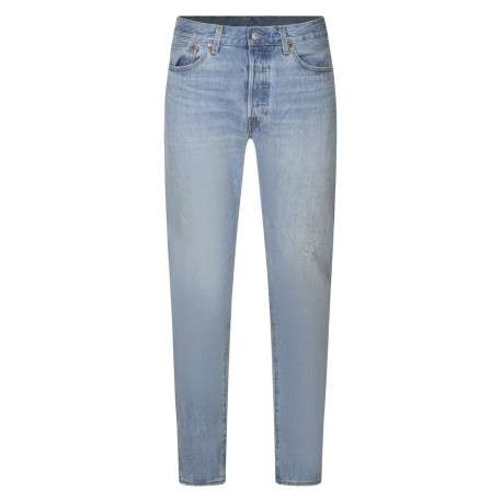 Jean 5 Poches 501® en coton indigo délavé à coupe regular fit ajustée