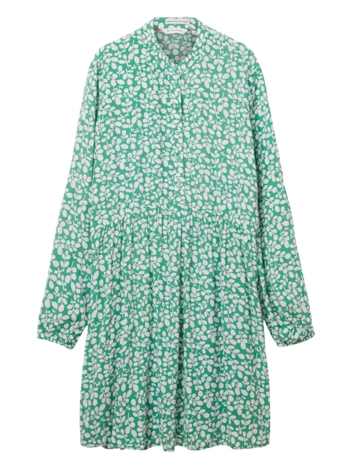 Robe courte verte fleurie...