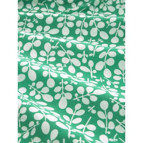 Robe courte verte fleurie coupe droite avec un col tunisien et 6 boutons - Image 2