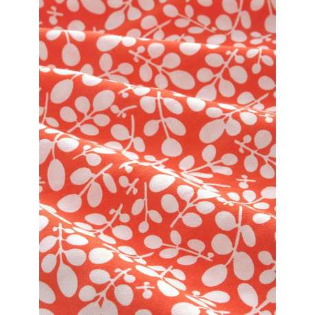 Robe courte rouge coupe droite avec un col tunisien et imprimé floral - Image 2