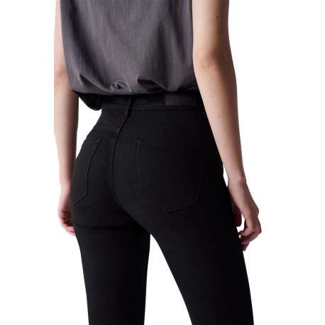 Jean Secret Glamour Cropped en coton noir avec une coupe skinny - Image 8