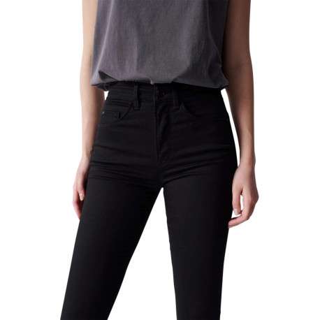 Jean Secret Glamour Cropped en coton noir avec une coupe skinny - Image 10