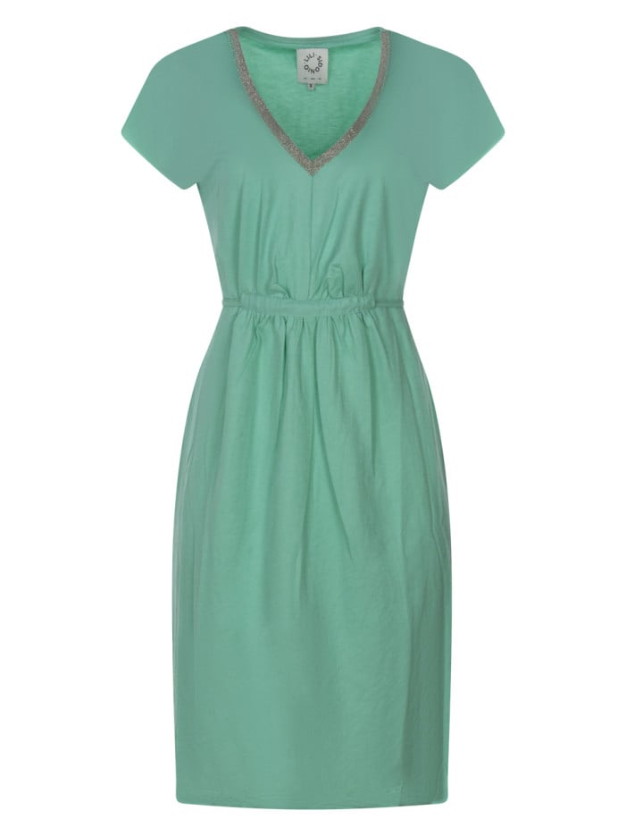 Robe mi-longue bleu...