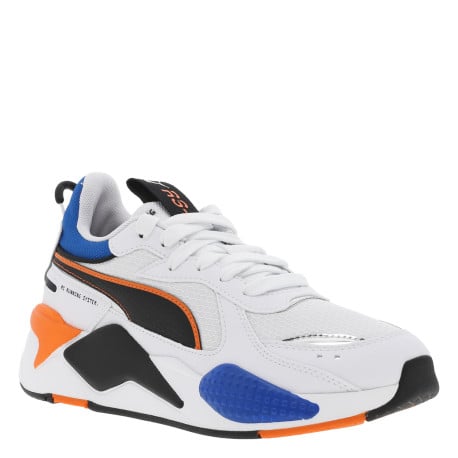 Baskets basses blanches à semelle running compensée et à lacets plats - Image 2