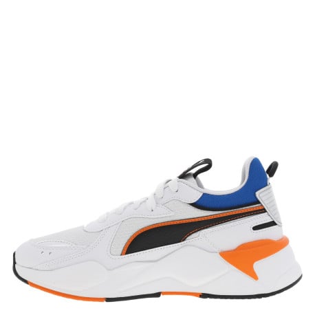 Baskets basses blanches à semelle running compensée et à lacets plats - Image 3