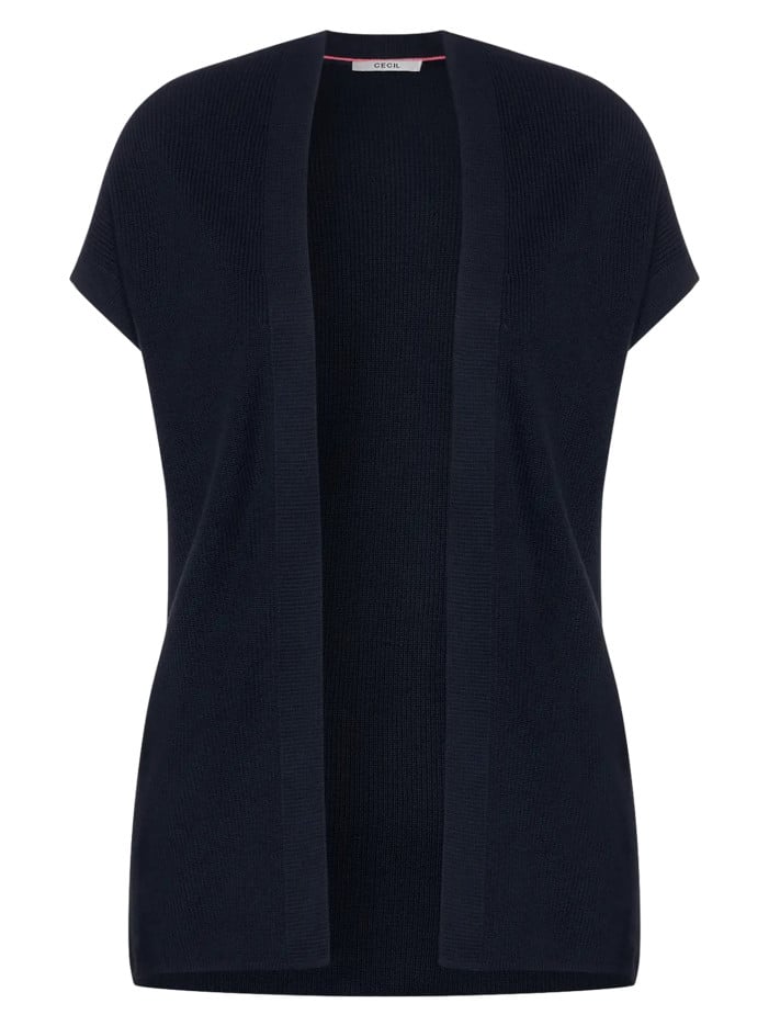 Gilet marine en maille...