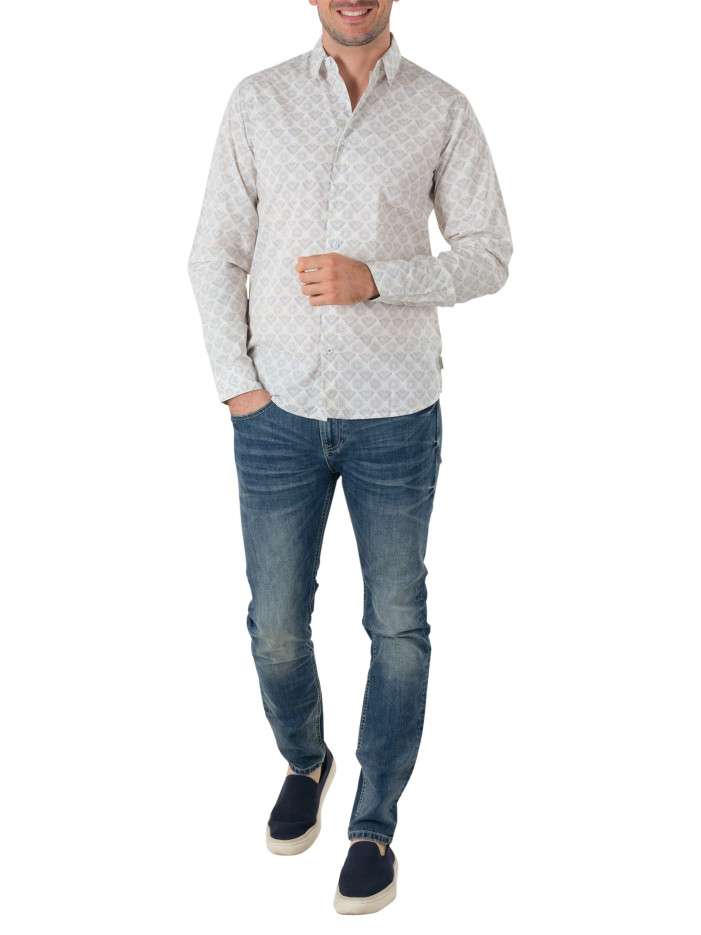 Chemise en coton blanche...