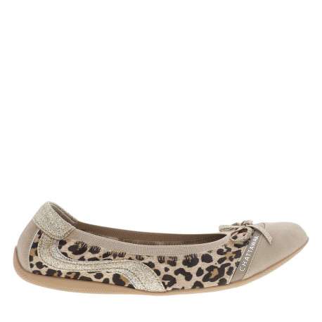 Ballerines élastiquées en simili cuir léopard à semelle antidérapante plate - Image 2