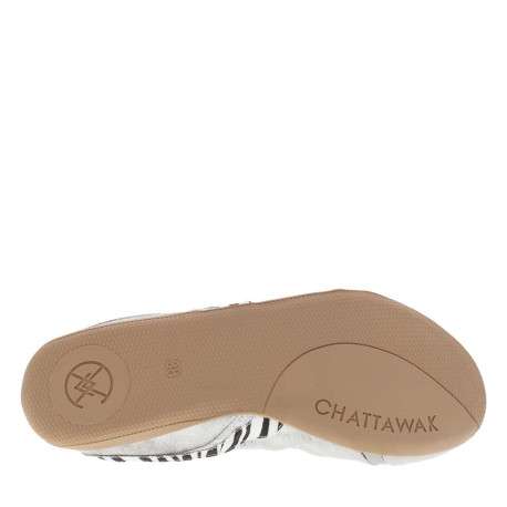 Ballerines élastiquées en simili cuir argent à semelle antidérapante plate - Image 6
