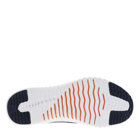 Baskets basses style running marine avec une doublure intérieure rose - Image 6