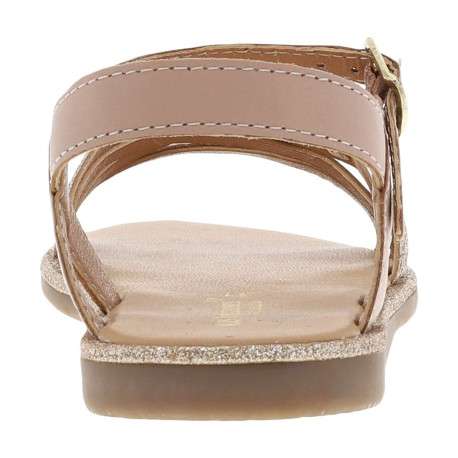 Nu-pieds en cuir rose à semelle plate et à boucle à ardillon - Image 7