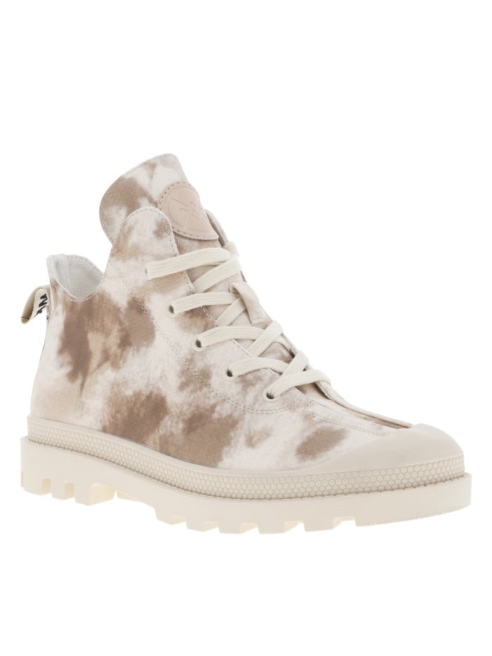 Baskets montantes beige...